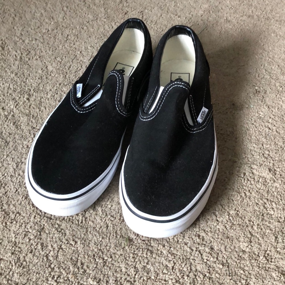 Black Slip On Vans